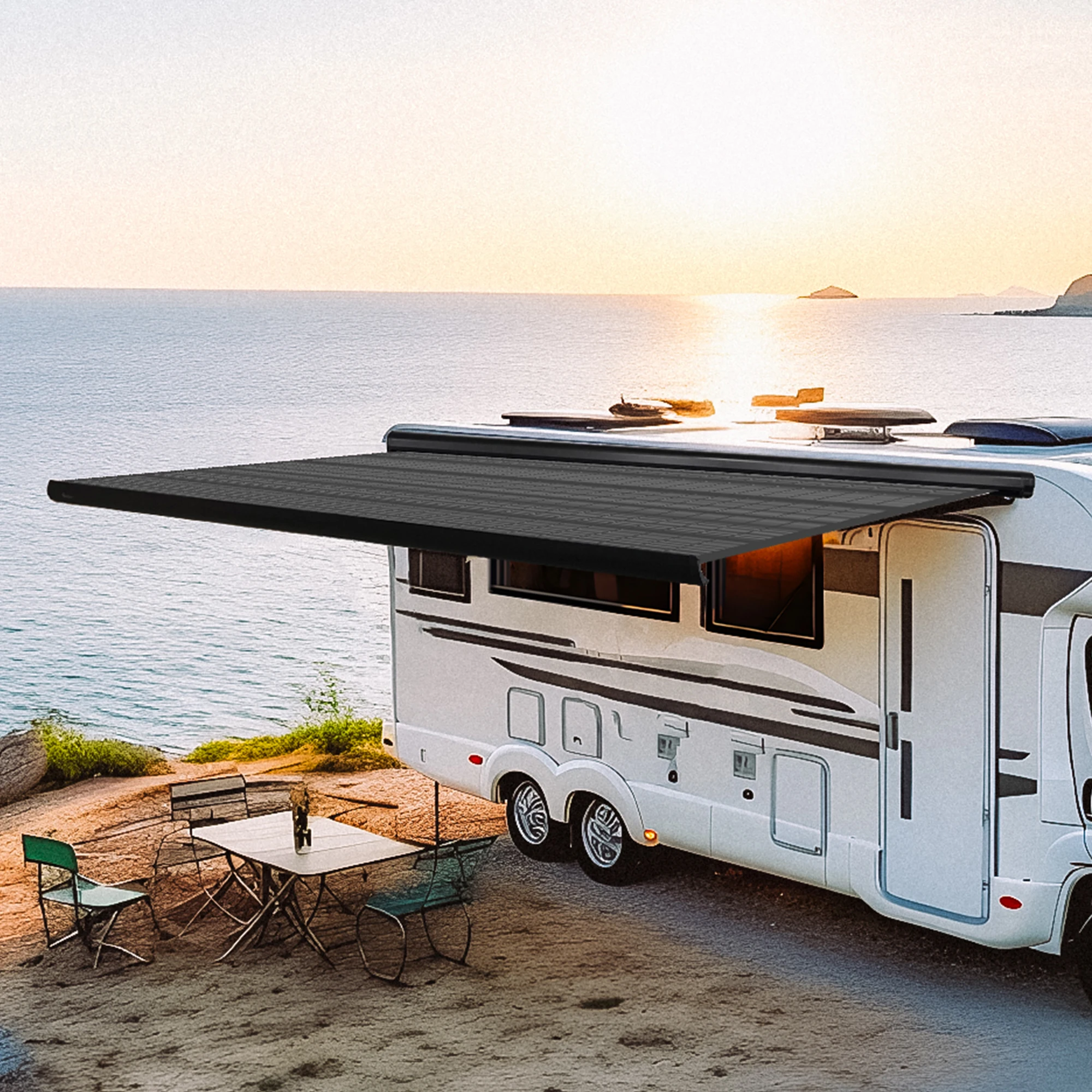 

530 Watt CIGS Highest Power Output Outdoor Style Flexible Solar Panel for RV Vehicle 360° Rollable Solar Cassette Awning