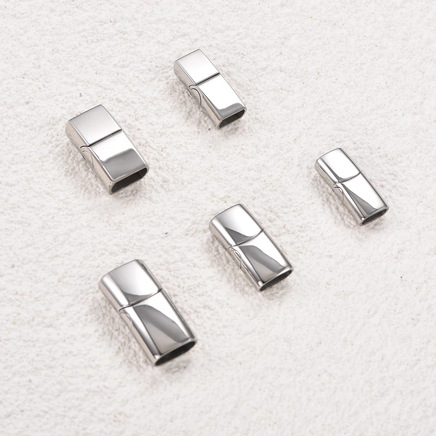 1 Stück 8*4/10*5/12*6MM Edelstahl Magnetverschluss Schnalle Lederband Armband Verschluss Verbinder DIY Schmuckherstellungszubehör – Detail 6