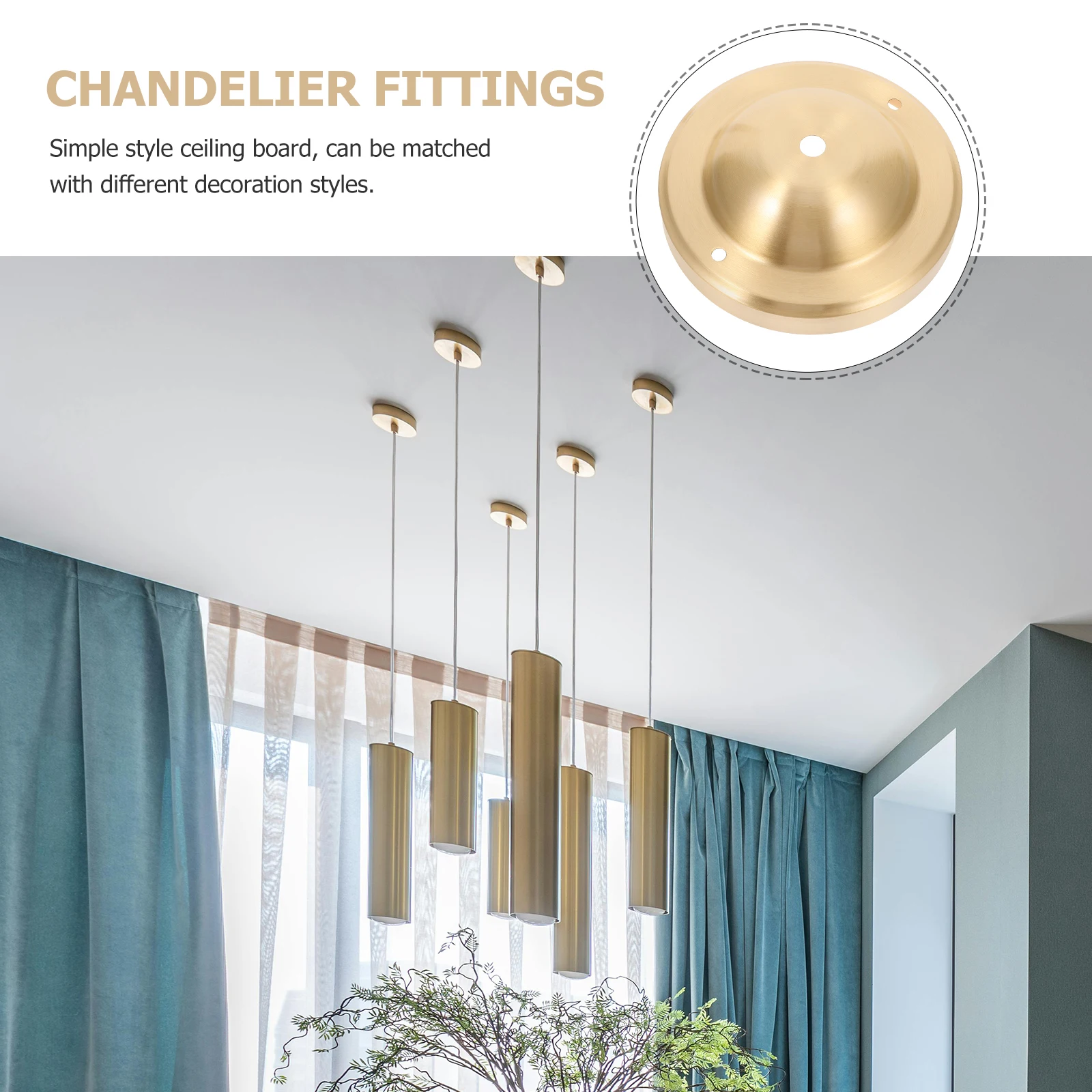 

Ceiling Plate Hook Light Cover Birdcage Cap Lamp Holder Fitting Vintage Minimalist Pendant Canopy Mounting Bracket