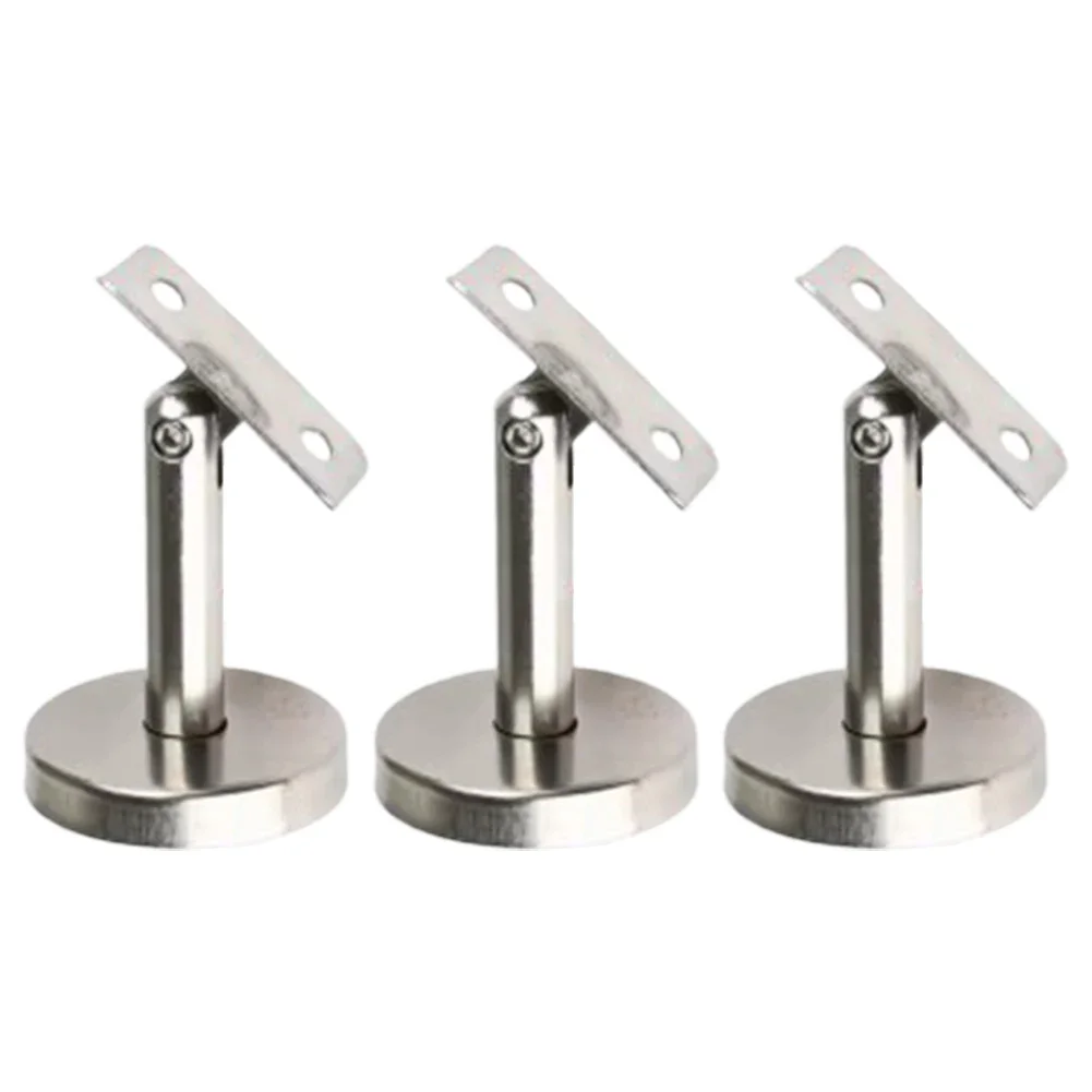 

3pcs 60/80mm Support Bracket Wall Brackets Of Movable Adjustable Column Bracket 304 Stainless Steel Handrail Home Hardware