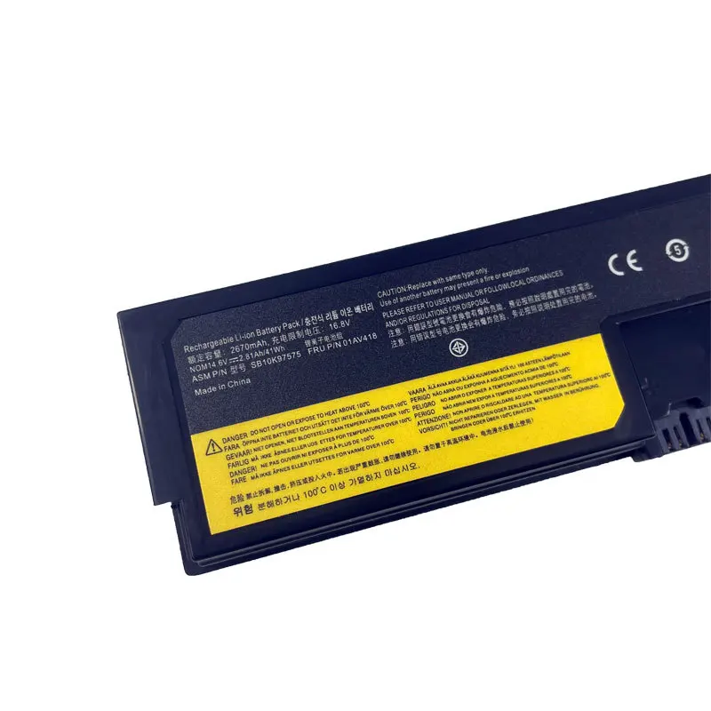 بطارية الكمبيوتر المحمول 2670mah 01AV414 TP00084A 01AV418 01AV417 SB10K97575 لينوفو ثينك باد 01AV415 01AV416 E570 E570C E575 سلسلة