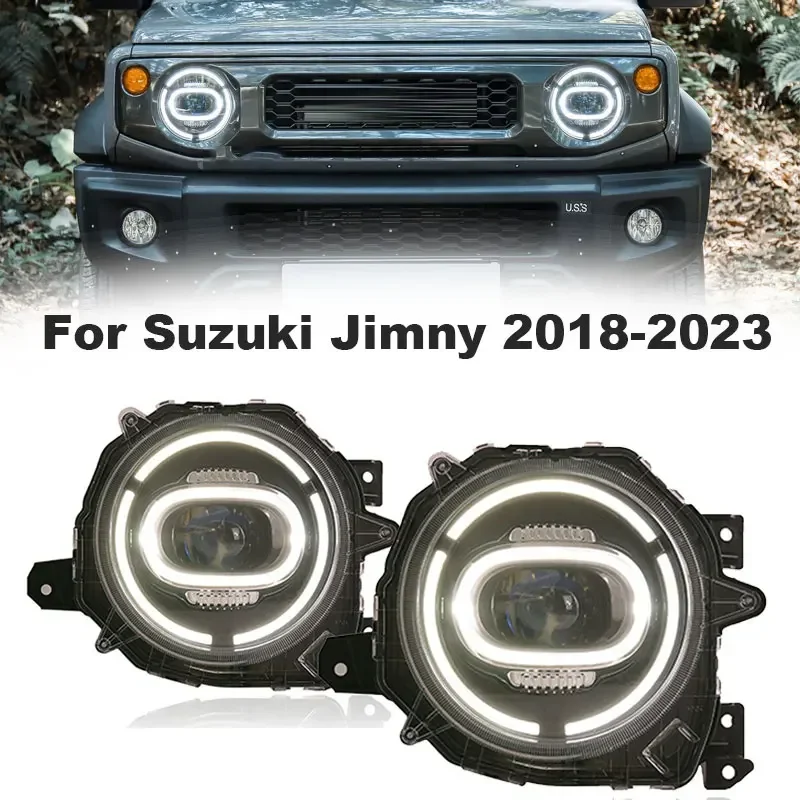 

LED Headlight For Suzuki Jimny JB64 Sierra JB74W 2018-2023 Car LED DRL Turn Signal High Low Beam Projector Lens Car Accessorie