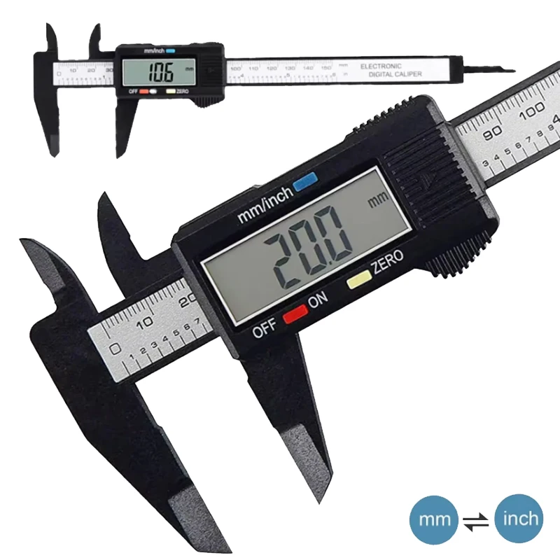 

Electronic digital caliper measuring tool, vernier caliper micrometer 150 mm 100 mm digital caliper carbon fiber dial