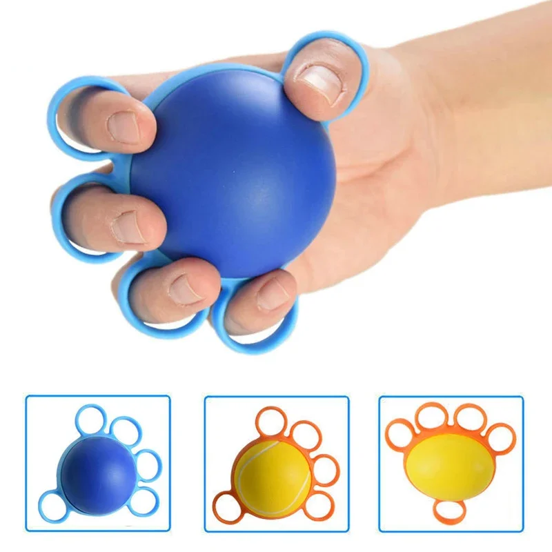 10-30 Pfund Handgriffe Fünf-Finger-PU-Griffbälle Fingertrainer Handgriffverstärker für Muskelaufbau und Wiederherstellung von Verletzungen