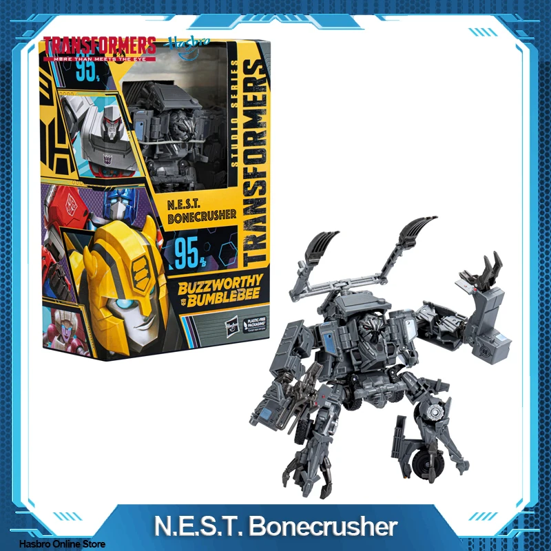 

Hasbro Transformers Buzzworthy Bumblebee Studio Series 95BB N.E.S.T. Bonecrusher Action Figure Toys for Birthday Gift F7116