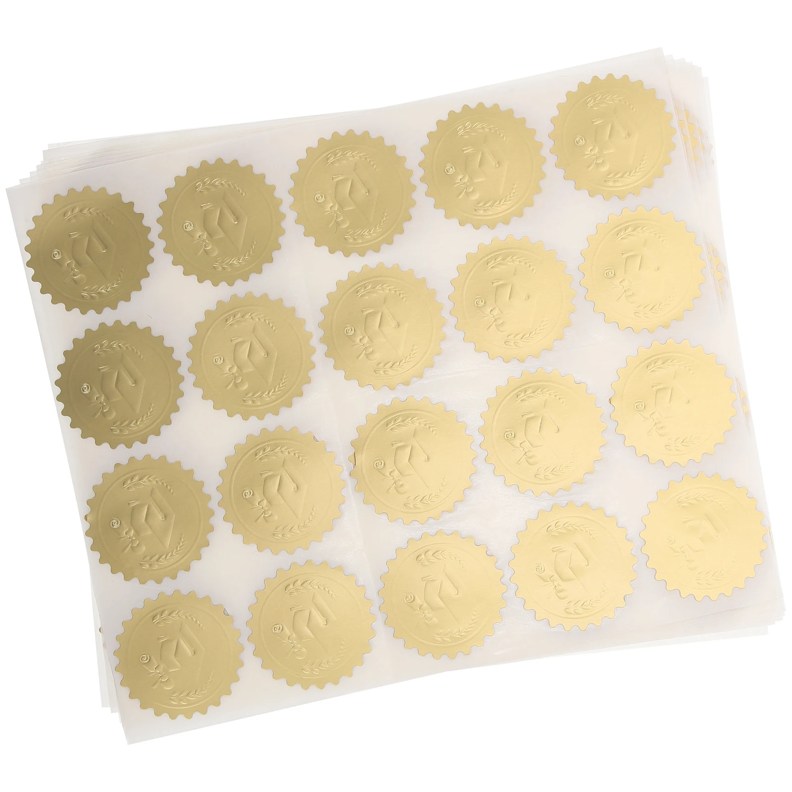 

200 pcs Graduation Stickers Gold Foil Sealing Labels for Party Gifts Self Adhesive Decorative Stationery Kids Stickers