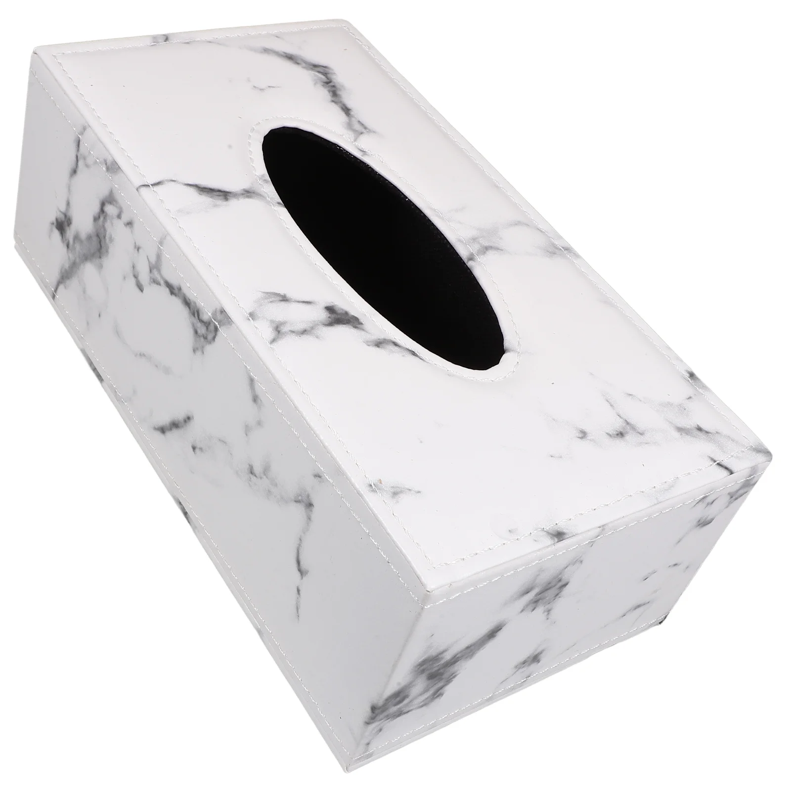 

Car Tissue Box Marble Paper Towel Holder Desktop Napkin Container Brackets