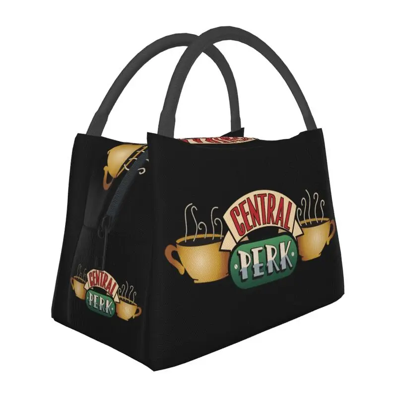 Central Perk Friends Insulated Lunch Tote Bag for Women TV Show Portable Cooler Thermal Bento Box Work Travel