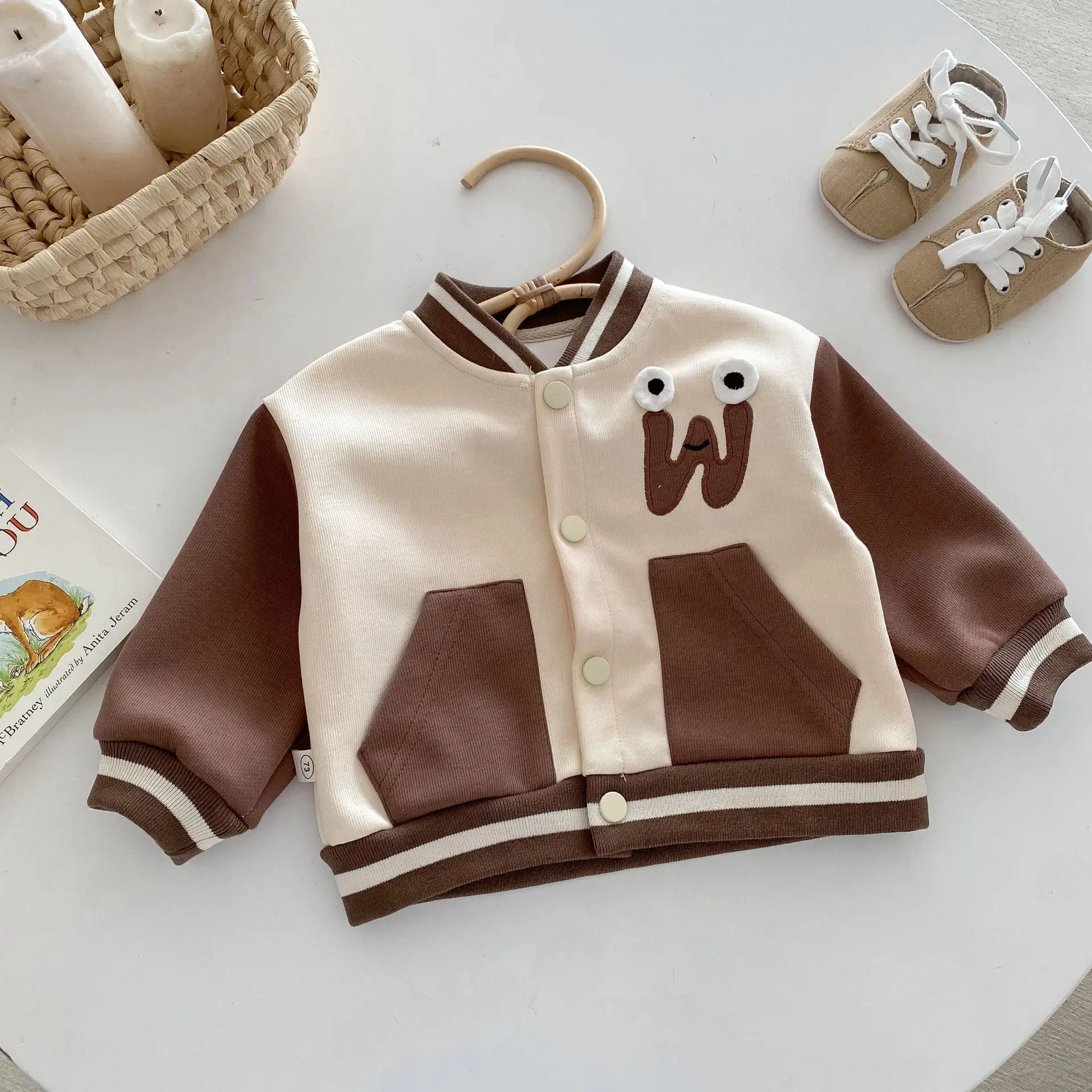 Children's Fashion Baseball Suit Autumn South Korea Children's Clothing Boy Color-block Coat