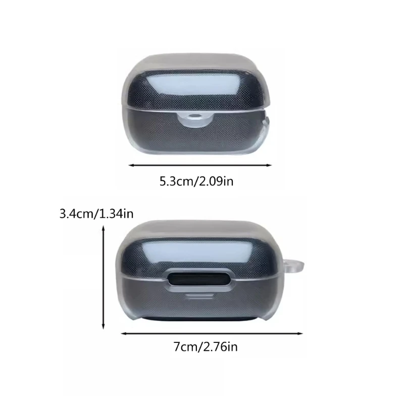 Upgrades TPU Earphone Case Transparent Protective Cover Flexible Shock Absorbent TPU Case Earbud Storage Case for P30i