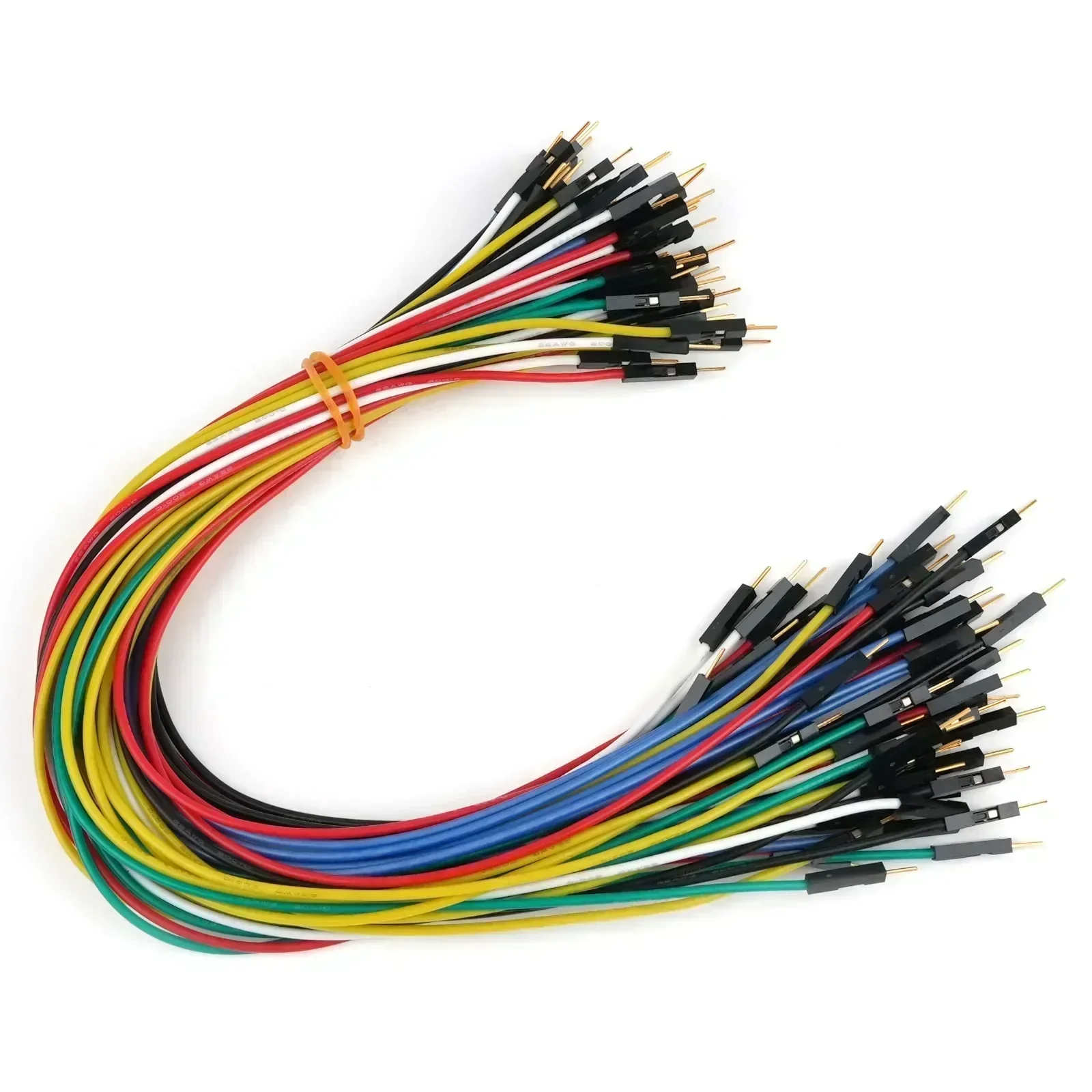 

Провод DuPont 30 см, 22AWG, 2,54 мм, силиконовый материал, позолоченные клеммы, высокотемпературный тест, ммпа и гнездовой провод