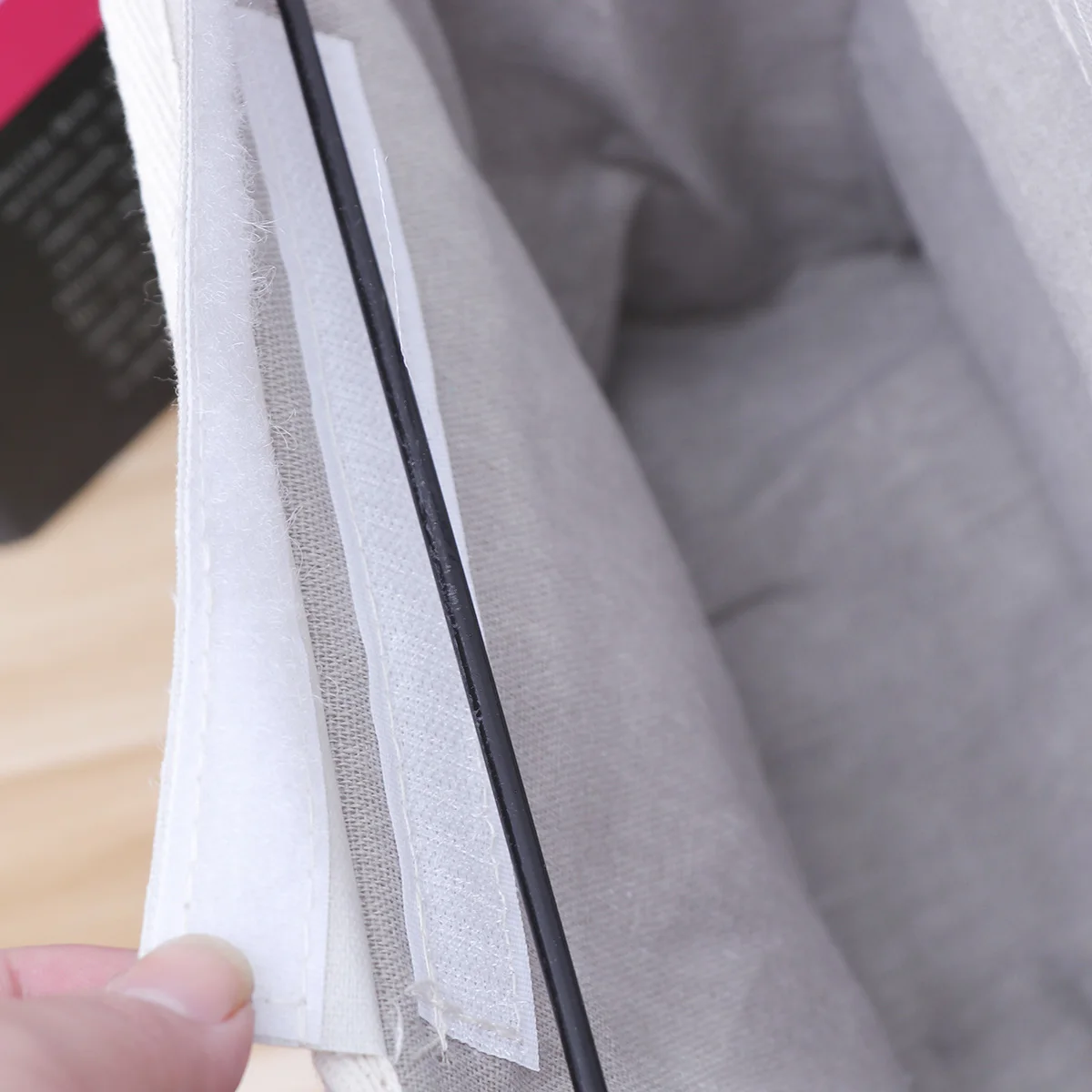 

1pc Canvas Bedside Bag Felt Fabric Organizer Large Felt Fabric Bedside Storage Bag Capacity Dorm Room Kids Bedroom Home Storage