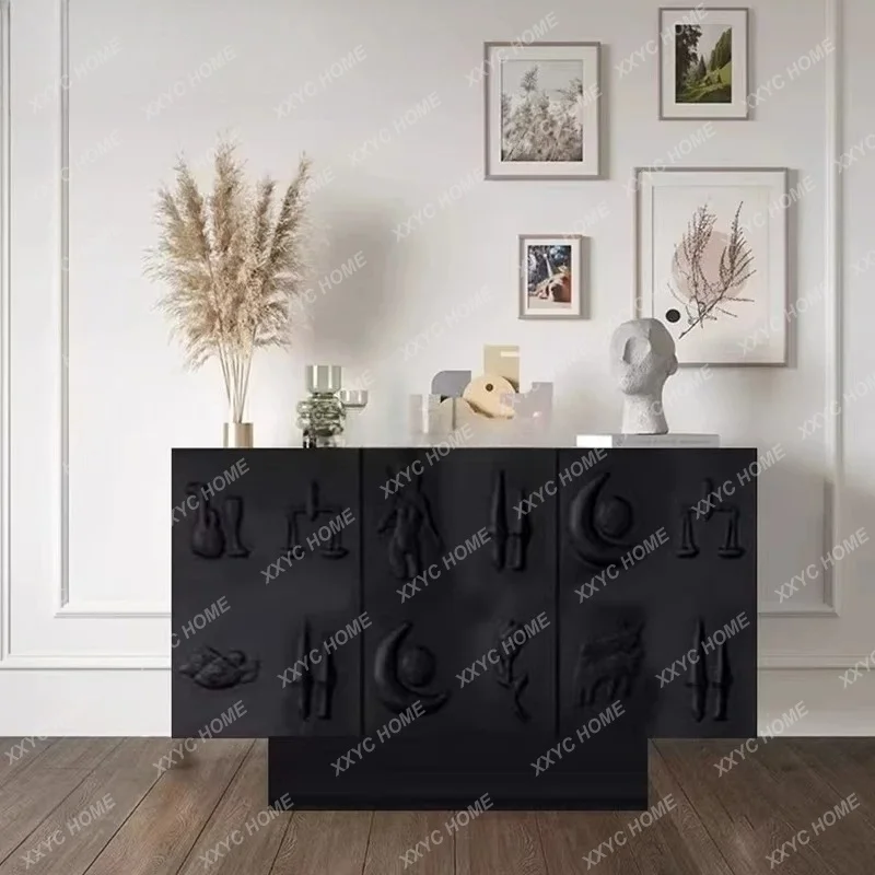 X-S minimalist and creative side cabinet, door-to-door paint cabinet HG