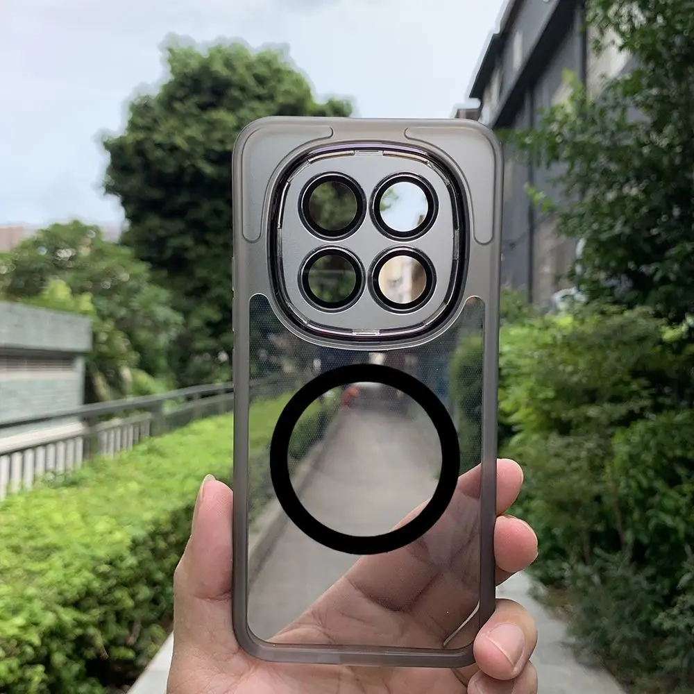 

Чехол для POCO M8 Pro Redmi Note15 Pro Plus, роскошный мягкий силиконовый чехол из ТПУ с магнитом для Note15 5G, противоударный бампер