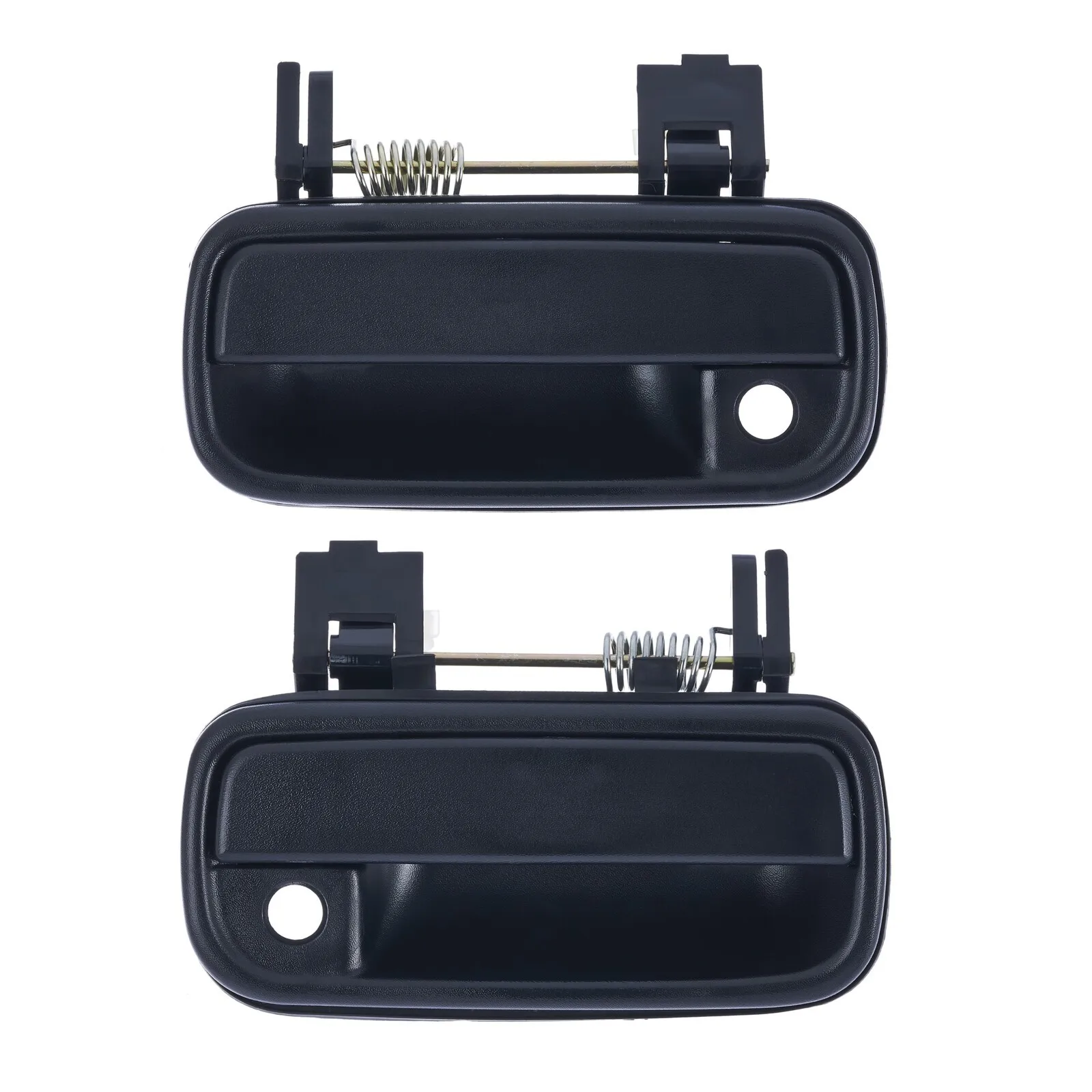2Pcs Front Left Right Outer Black Door Handle For Toyota Hilux 1997-2005 Exterior Replacement