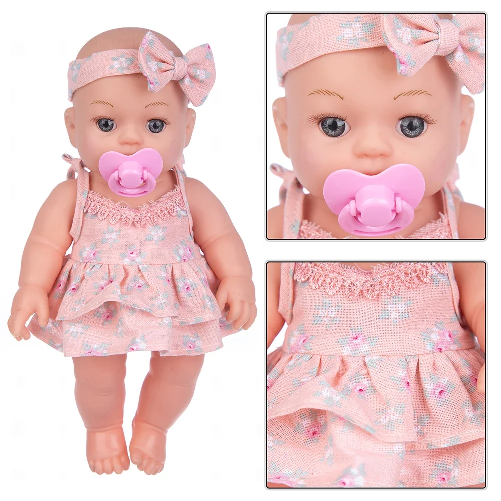 Soft Touch Reborn Baby Kinder Frisur Kleidung Spielzeug Abnehmbare Prinzessin Puppe