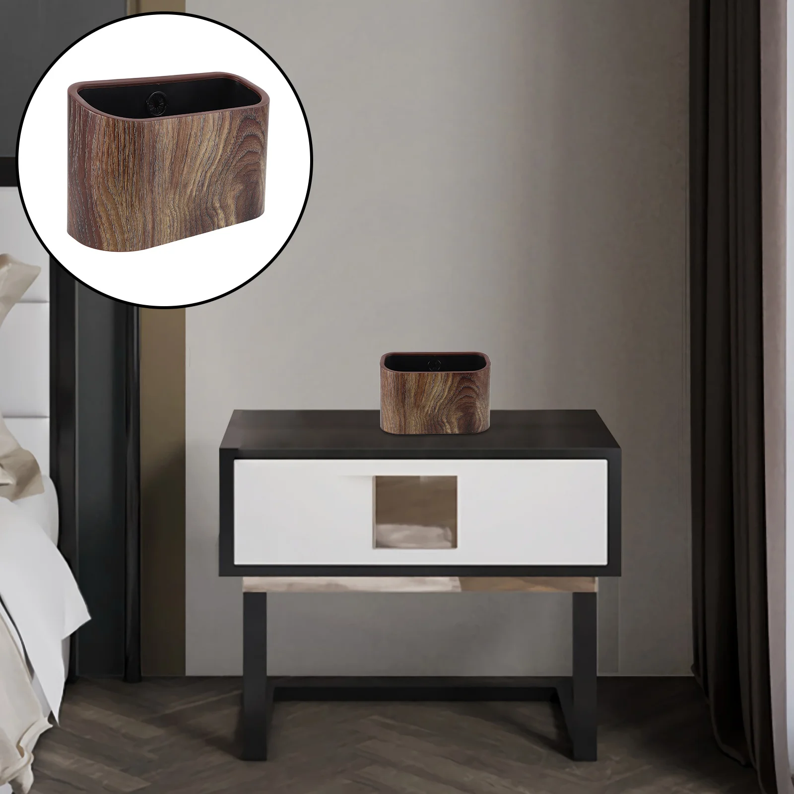 

Mini Wall Hanging Trash Can Compact Desktop Wastebasket For Home Office Study Space Saving Small Trash Bin Minimalist Design