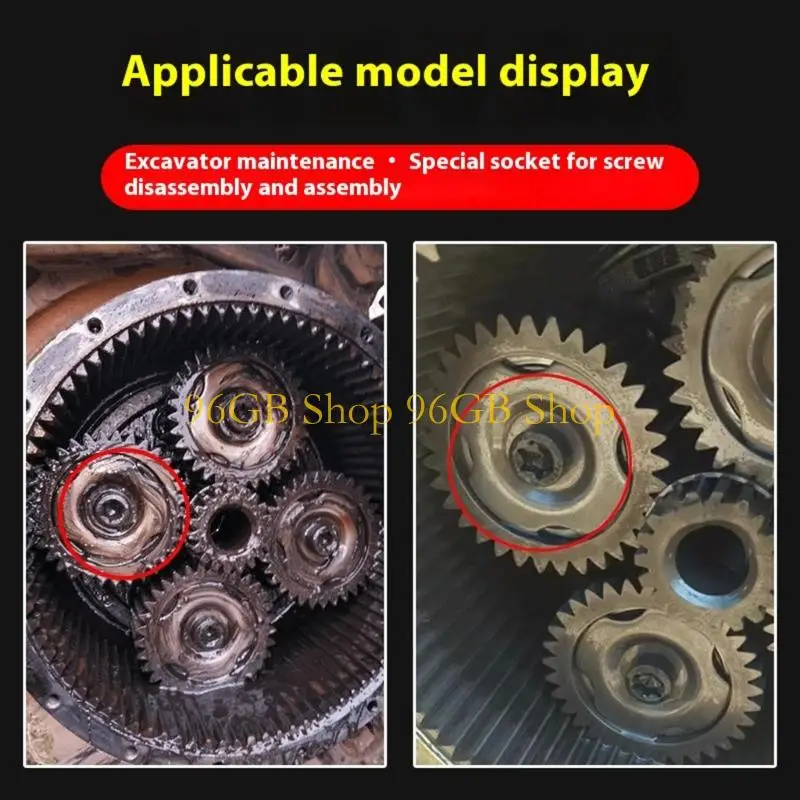 

96GB Professional T70 Hexagonal Socket with Ergonomic Handle Suitable for Automotive Secure Bolt Removal and Tight Space