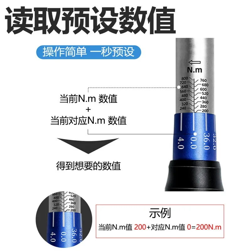 Ratchet Torque Wrench 7-piece Set Hardware Repair Car Toolbox Multifunctional Set