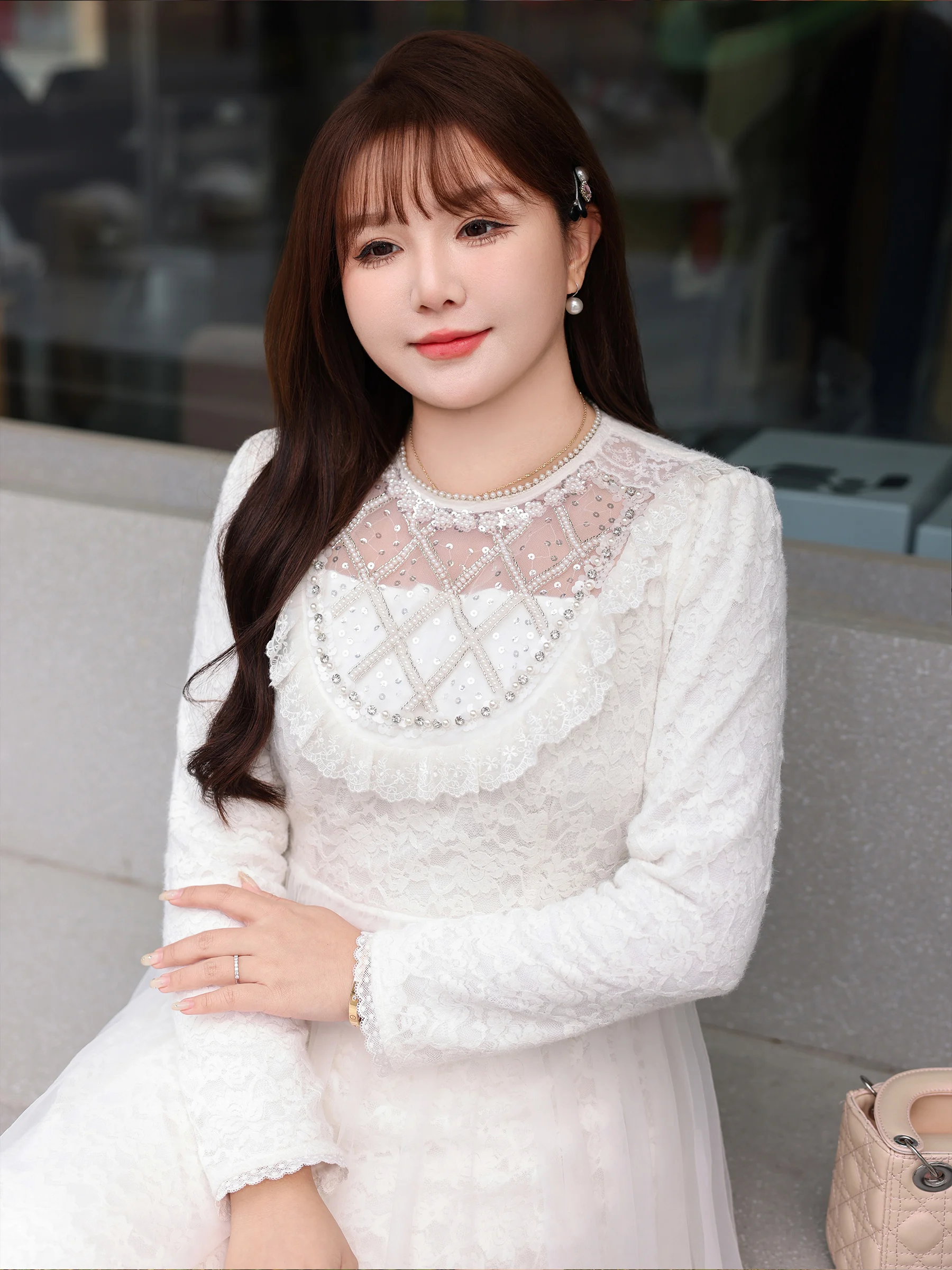 

Зимняя юбка размера плюс Dr Lace Me Splicing Base Layer, универсальная юбка на подкладке с высокой талией Princ Sle Ci Co...