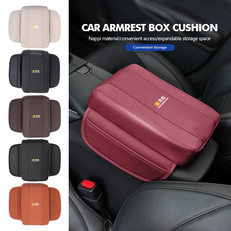 Protecteur universel de boîte d'accoudoir de Console centrale en cuir Nappa, pour Renault RS Kadjar Captur Clio Megane 2 3 4 RS Koleos Logan