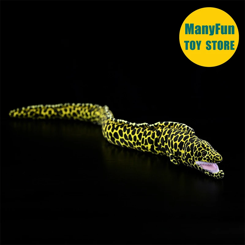 Realistic Moray Eel High Fidelity Conger Eel Plushie Lifelike Eel Plush Toy Fish Stuffed Animal Doll Toy Gift