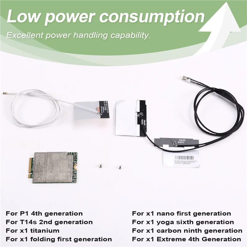 T99W175 SDX55 5G مجموعة توسيع الوحدة لـ Thinkpad P1 Gen 4/X1 Extreme GEN 4/X1 Nano Gen 1/T14s Gen 2/X1 Yoga Gen 6/X1 Titanium #5