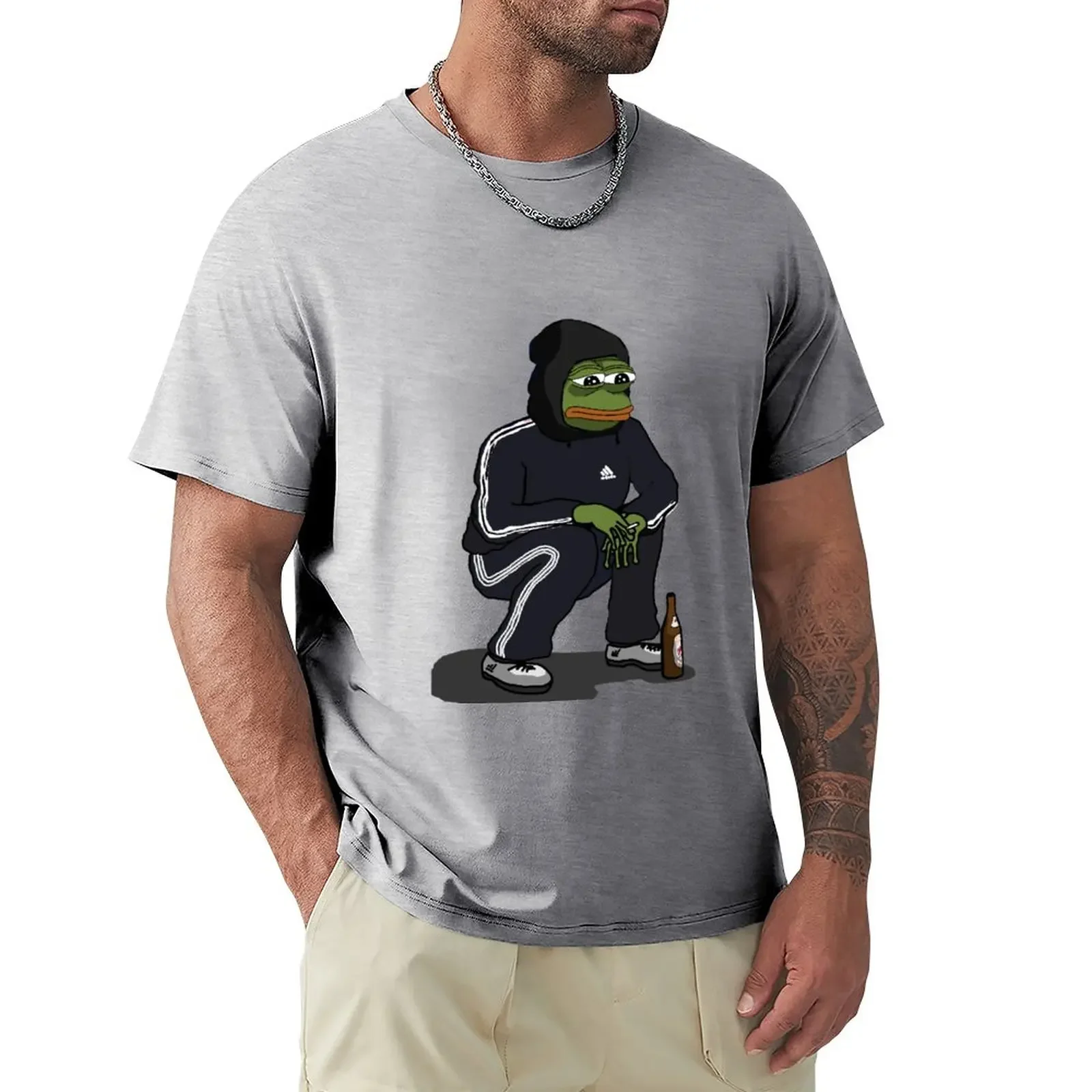 Squatting pepe T-Shirt cute clothes animal prinfor boys tops designer t shirt men