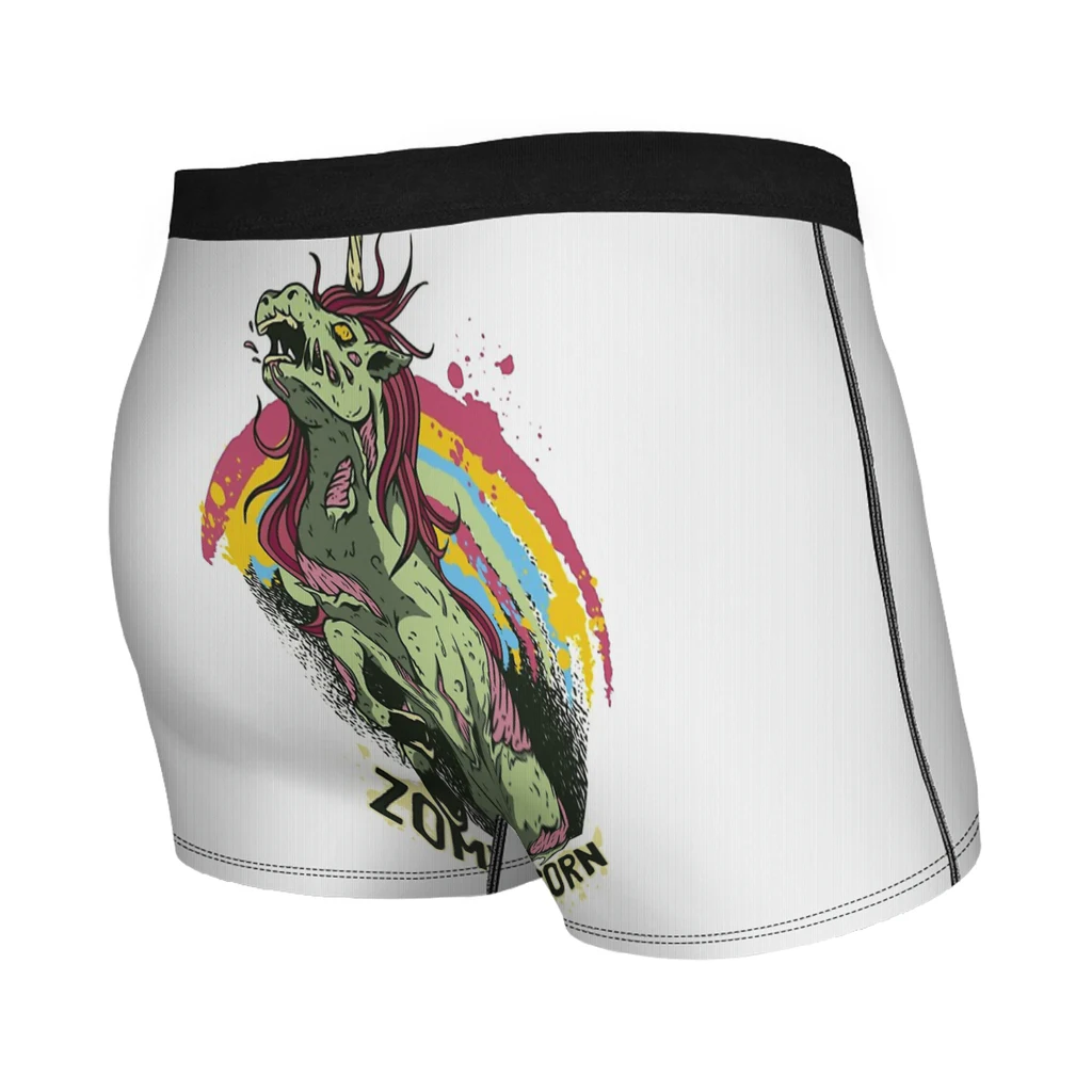 Perfect Zombie Unicorn Happy Halloween Underpants Homme Panties Man Underwear Sexy Shorts Boxer Briefs