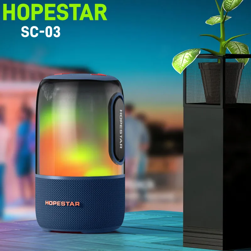 

HOPESTAR 50W High Power Portable Bluetooth Speaker Powerful Wireless Subwoofer Bass Shower Sound System Boombox LED Lights