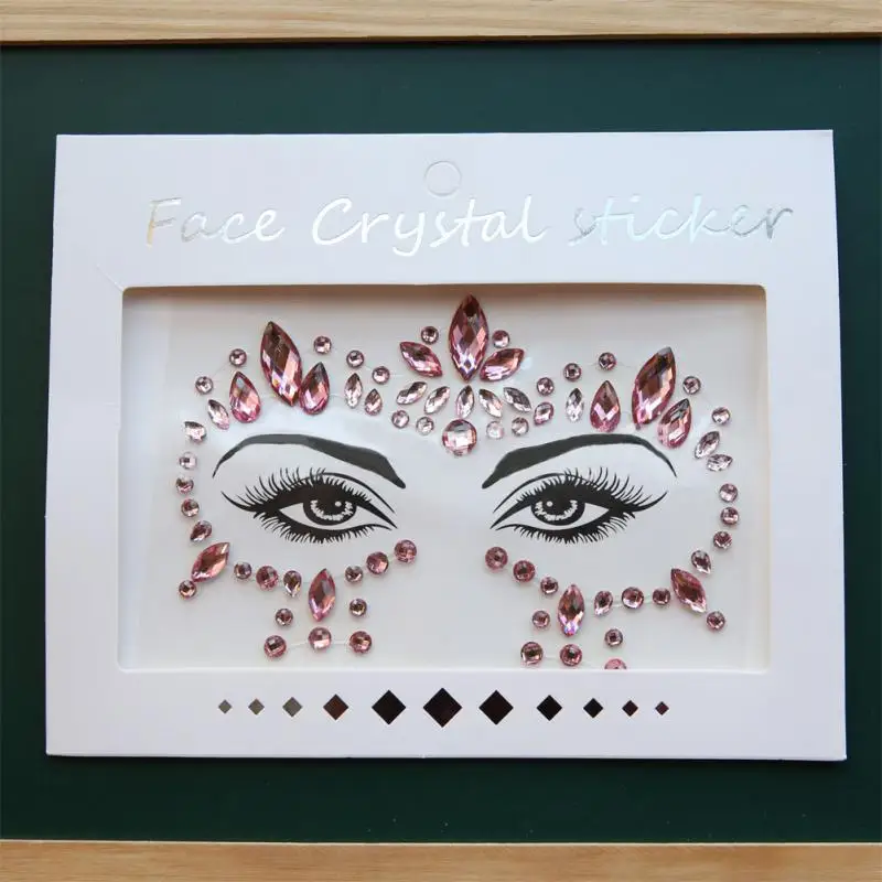 Face Jewels para festivais, 3D Body Gems, Unique Express Your Style, Shimmering Adorn Yourself, Moda Festival, Elegante