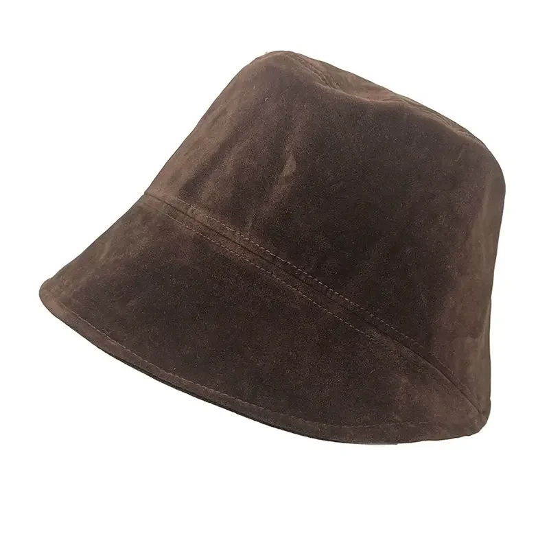 الخريف البوليستر الصلبة قبعة بحافة صياد قبعة السفر في الهواء الطلق قبعة قبعة دافئة للفتيات والنساء 268 #5