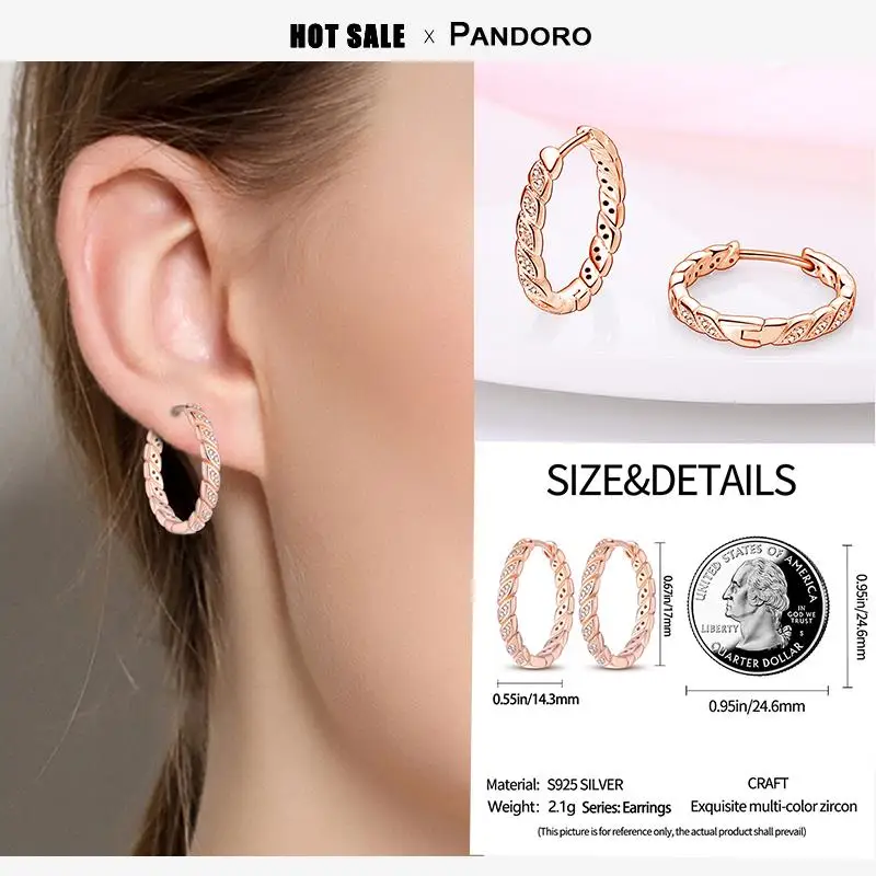 

Plata 925 Silver Earrings Original Certificada Aretes Acero De Inoxidable Mujer Earings For Womens 2024 New Hot