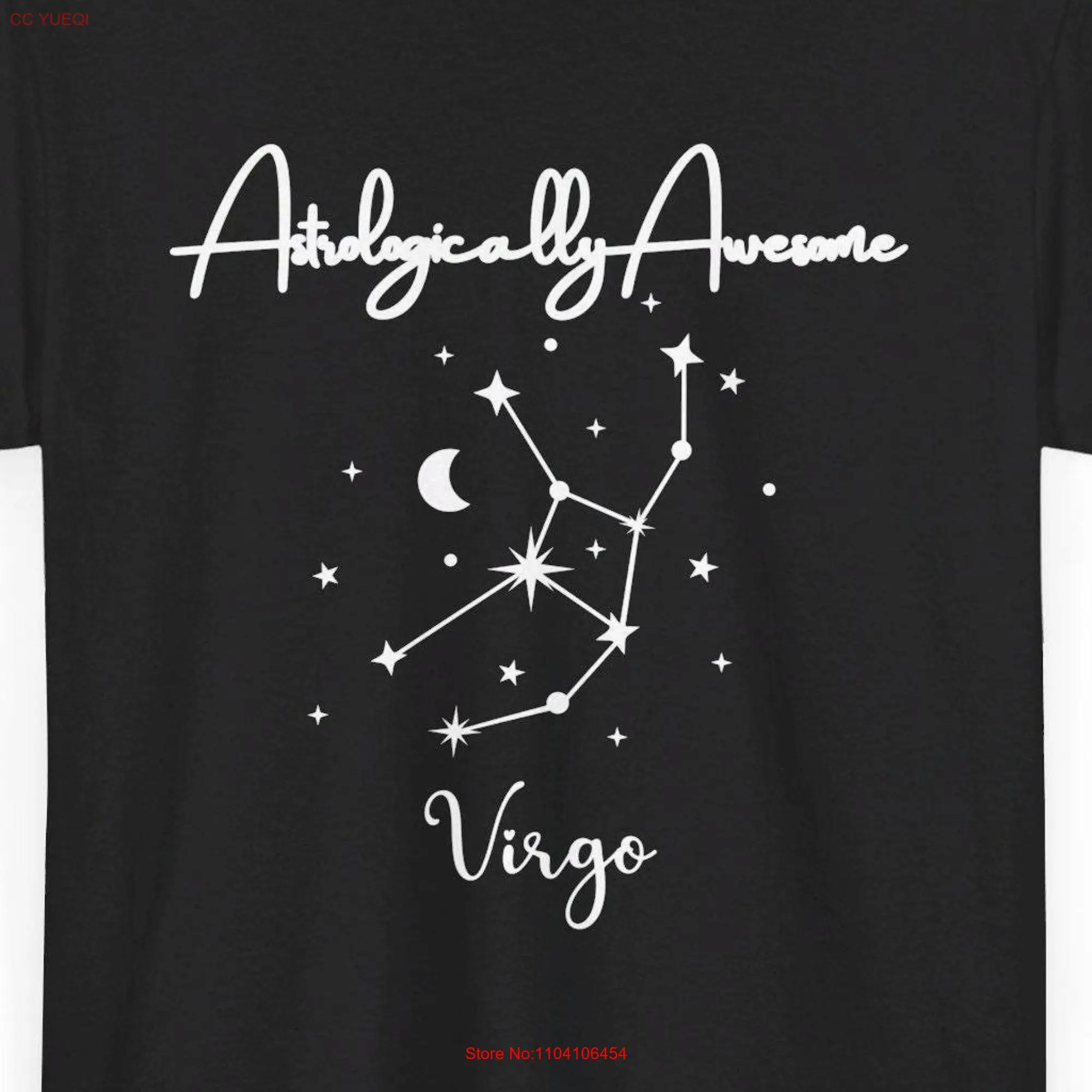 Virgo T Shirt Astrologically Awesome Astrology Lover long or short sleeves