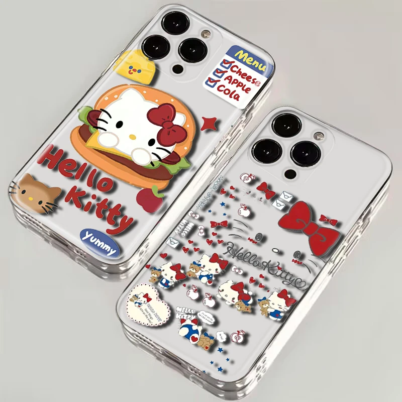 A4  Hello Kitty Soft Case for Moto G9 Powe One Pro E12 E22I E22 G52 G42 G32 G22 G23 Z2 Z Play P40 P30 Edge 30