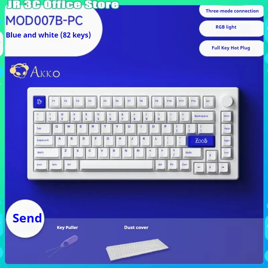 

Akko Mod007b 2.4g Mahjong Audio Customizationthe Third Mock Examination Mechanical Keyboard Gasket Structure Wireless Bluetooth