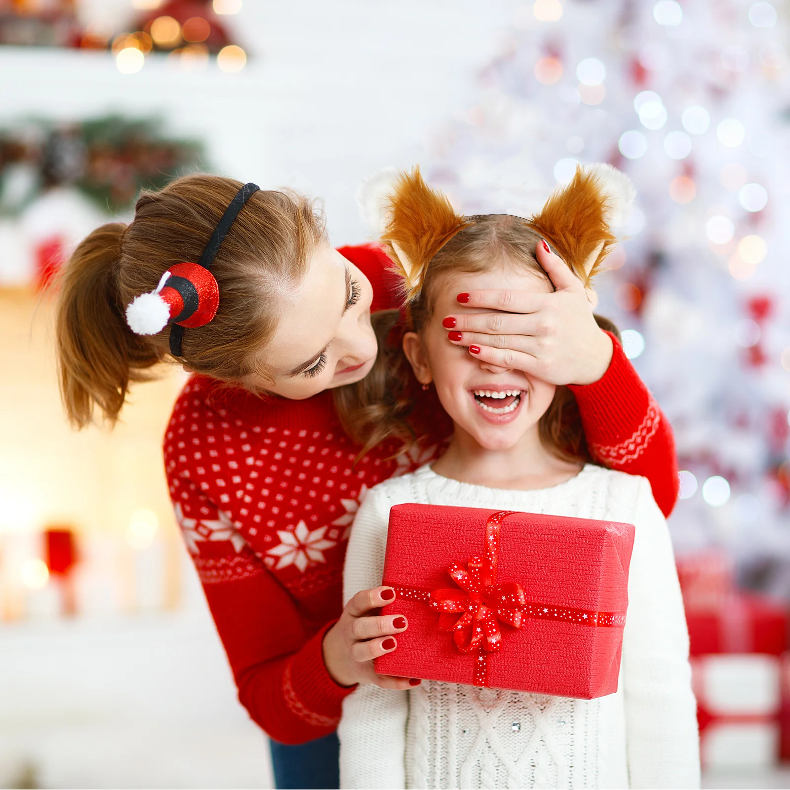 

2 шт. ободки для волос в виде лисьих ушей, высококачественные, удобные, в форме ушей животных, для вечеринок, косплея, фотосессий, очаровательные аксессуары для волос