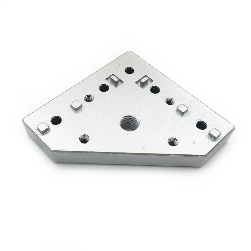 3030/4040 General lengthened end Face connecting Plate foot Shoe casters thickened Aluminum plate Support plate Corner bracket