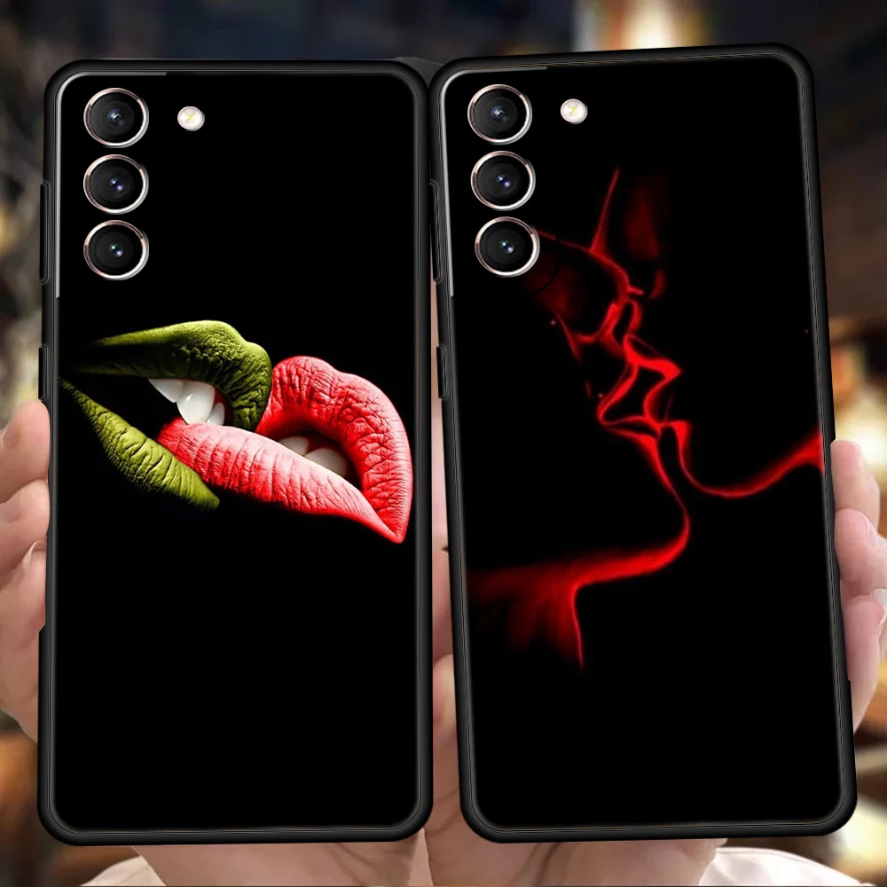 Kiss Kiss Phone Case for Samsung Galaxy S26 S25 S24 S23 S22 S20 Ultra S25Edge S25 S24 S23 S21 FE Plus Cover Capas Present Fundas