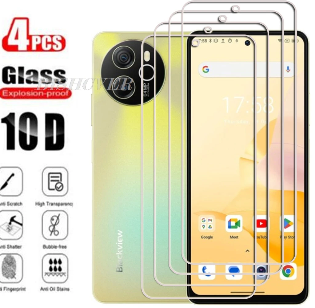 

4 шт. 9H HD закаленное стекло для Blackview Shark 8 2023 Shark8 6,78 "BlackviewShark8 Защитная пленка для экрана
