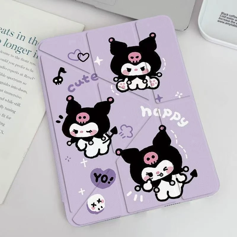 

Чехол для iPad Air 8/7/6 с мультяшным дизайном Куроми, Y-образный, с держателем для стилуса, для iPad Pro 11, 10-го, 9-го поколений, 10.2 дюйма, противоударный защитный чехол для планшета