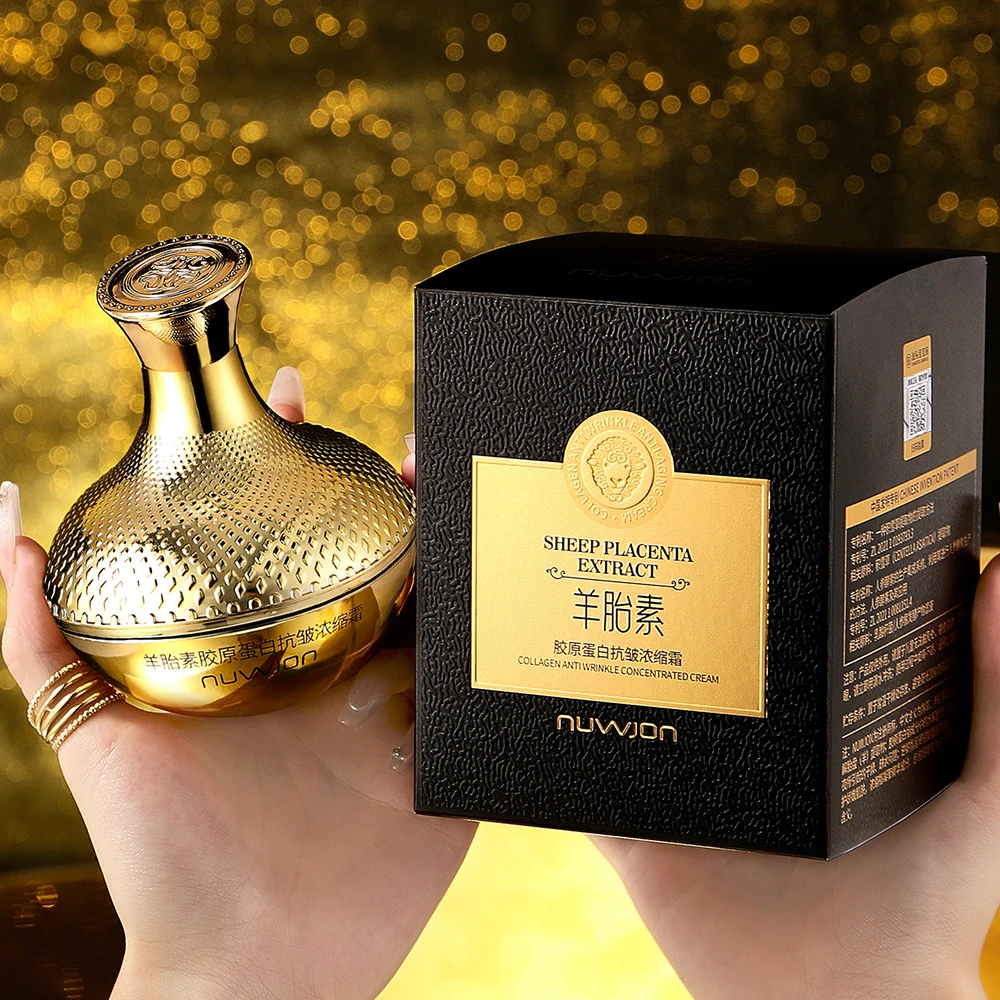 

Sheep Placenta Collagen Facial Eye Cream Moisturizing Reduce Fine Lines Elastic Toner Revitalizing Face Cream Korea Skincare