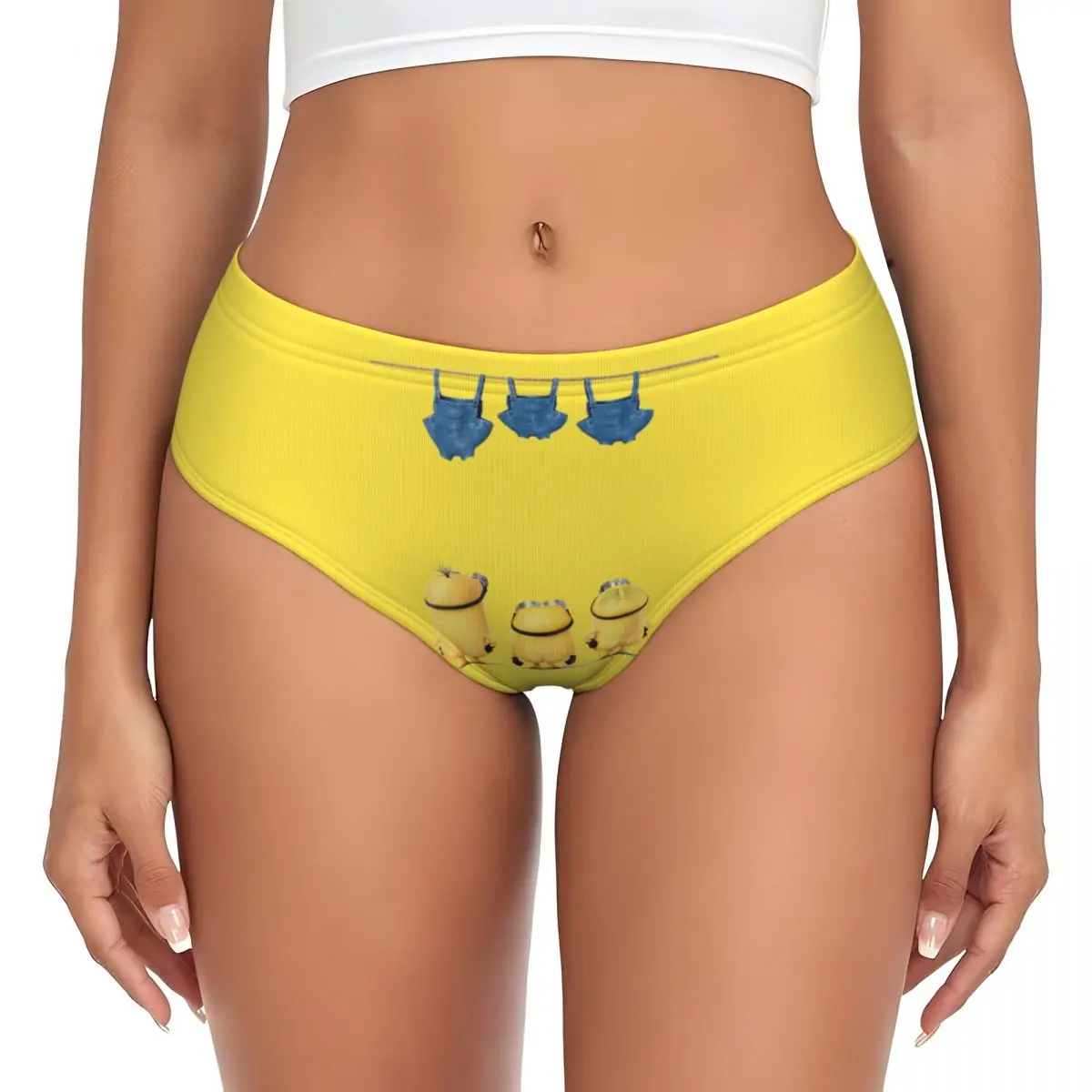 Mutandine carine M-Miniones da donna personalizzate, slip anime elasticizzati