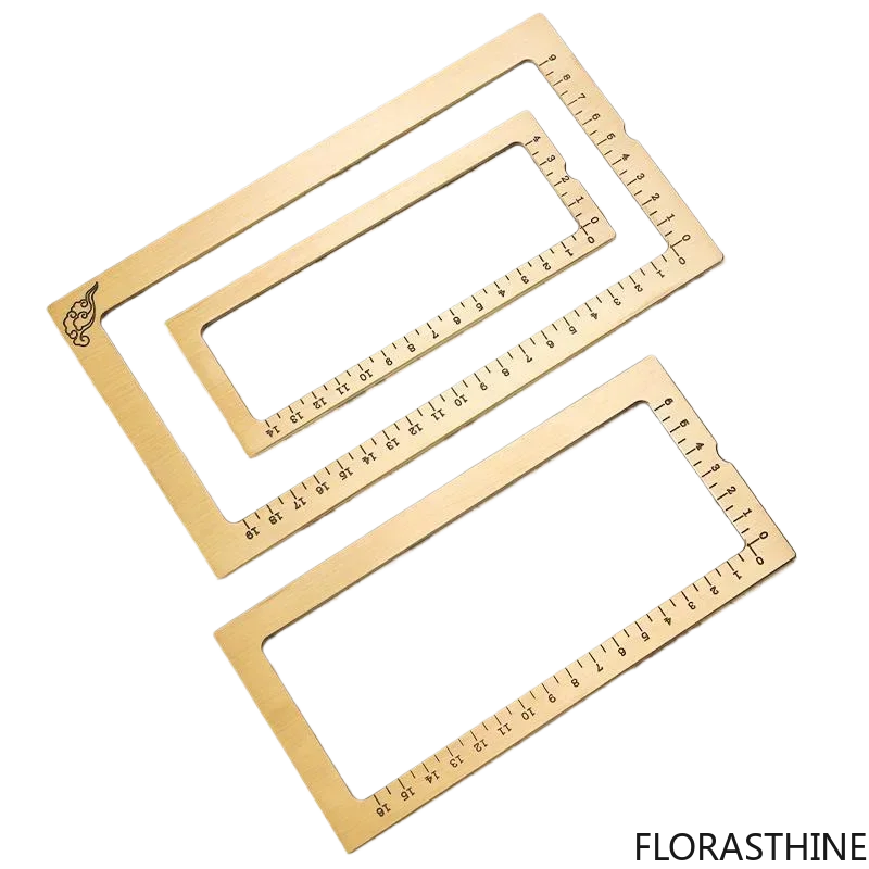 Brass Paperweight Brush Calligraphy Painting Regular Script Paper Writing Chinese Paperweight Style Creative Art Supplies