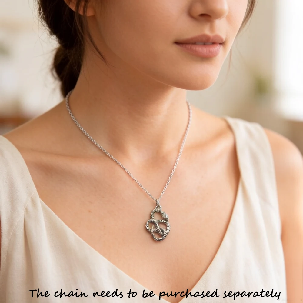 Pendant Snake Brand New Fine Jewelry Europe Accessorie 925 Sterling Silver Soul Gift For Woman