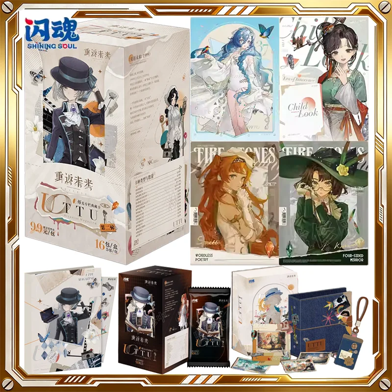 

Коллекционная карточная игра SHINING SOUL Reverse:1999 Cards Vol.2 UTTU Arcane Column Mystery Box — аниме-карточная игра, подарок на день рождения или праздник для детей