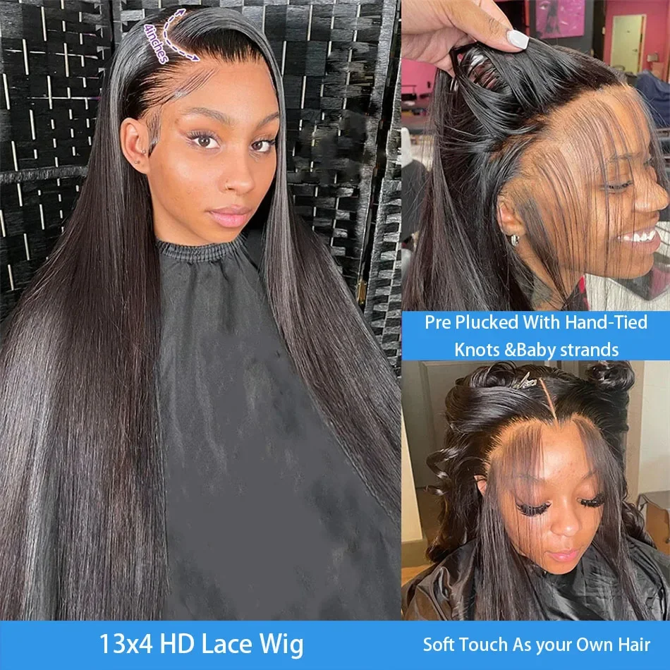 13x6 Lace Frontal Wig Human Hair Wig 200 Density 13x4 Lace Closure Wig 30 Inch Lace Front Wig Human Hair Straight Lace Front Wig