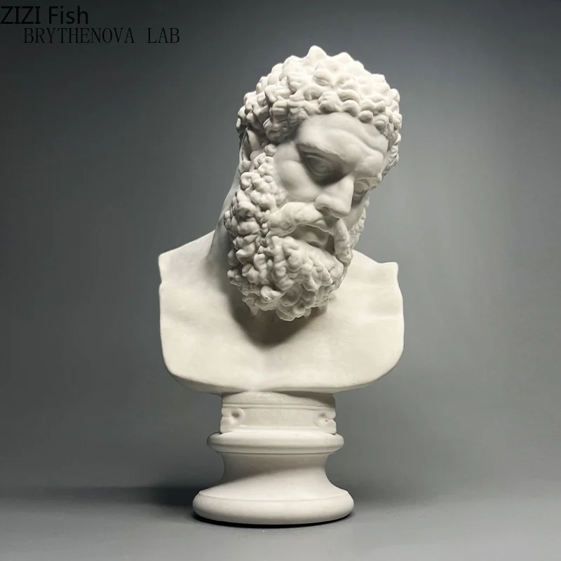 Roman Mythology Hercules Plaster Statue Desk Decoration Ornaments Characters Sculpture Sketching Practice Teaching Coloring Tool