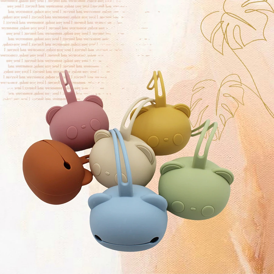 シリコンおしゃぶりバッグ ベビーおしゃぶり収納バッグ 子供用 6-12ヶ月 男の子&女の子 ホリデーギフト