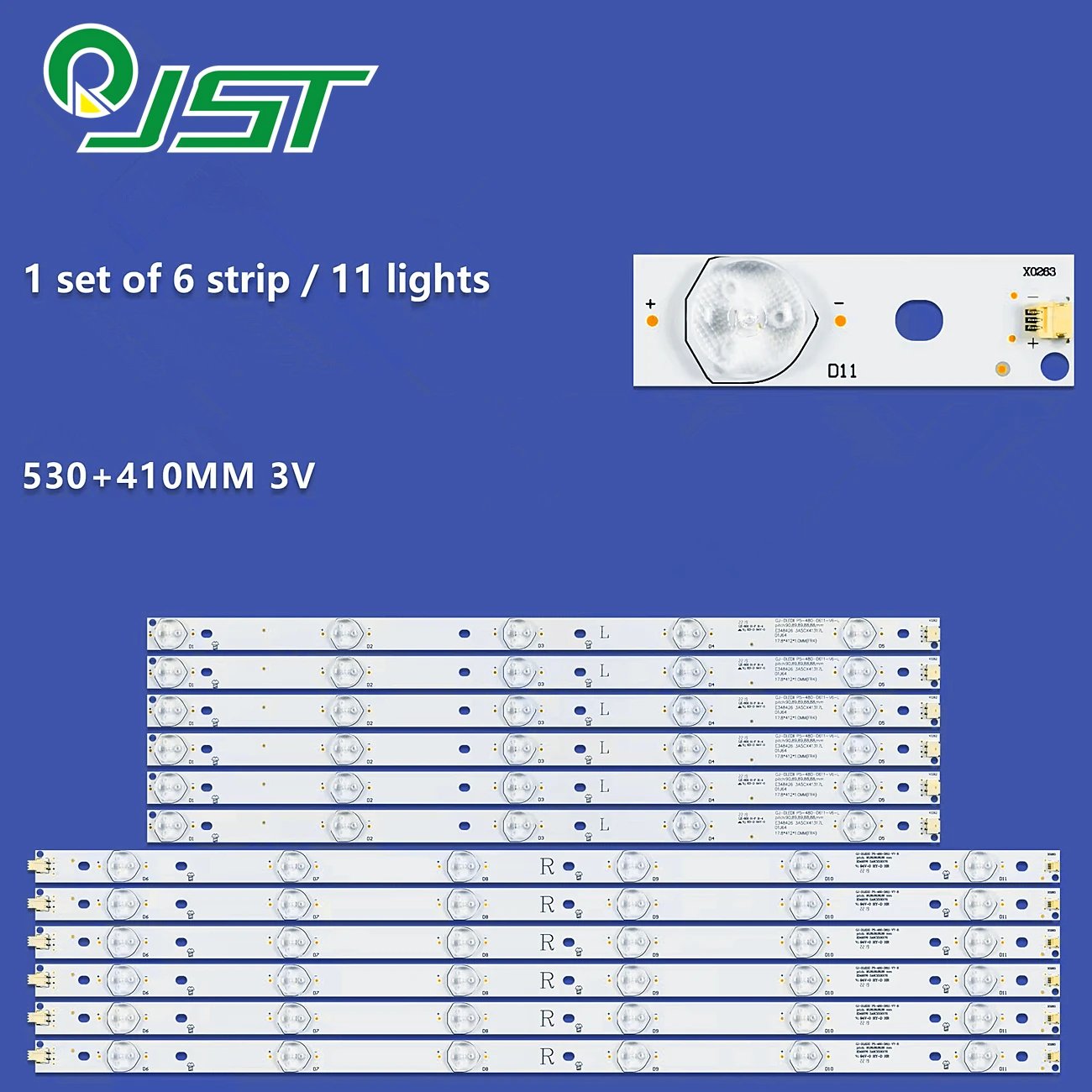 12pcs LED 48PFH4100/88 BDL4830QL/00 TPT480H2 TPT480LS-HN08.S HM10.S HN10.S LB48007 V0_00 LB48015 V1_00 GJ-2K15-D2P5-480-D611-V3